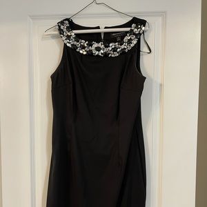 Stunning black studded sleeveless dress